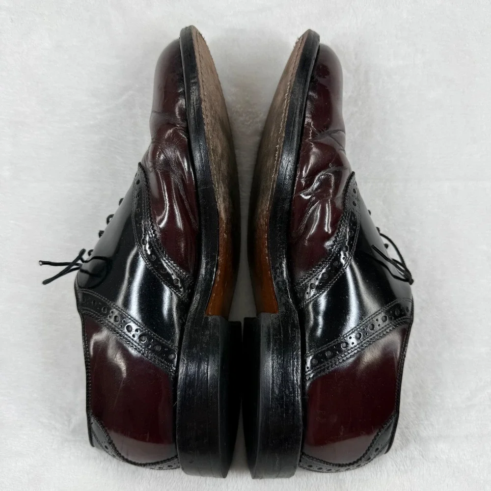 Allen Edmonds Polo Shell Cordovan Spectator‎ Wingtip Oxford Shoes Burgundy 7